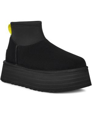 UGG Classic Mini Dipper Platform Bootie - Black