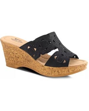 Spring Step Flamyo Wedge Sandal - Brown