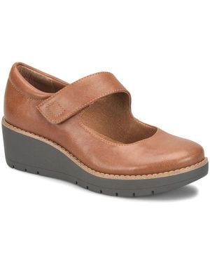 EuroSoft Franlee Wedge Pump - Brown