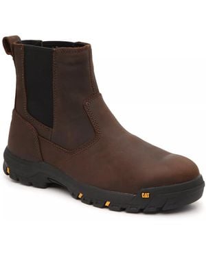 Caterpillar Wheelbase Steel Toe Work Boot - Brown