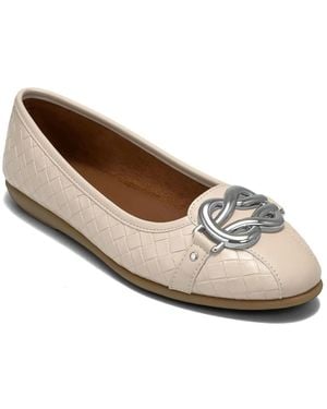 Aerosoles Bigbet Ballet Flat - White
