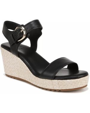 Naturalizer Stella Espadrille Wedge Sandal - Black