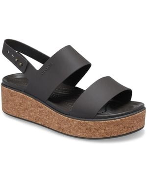 Crocs™ Brooklyn Low Wedge Sandal - Black