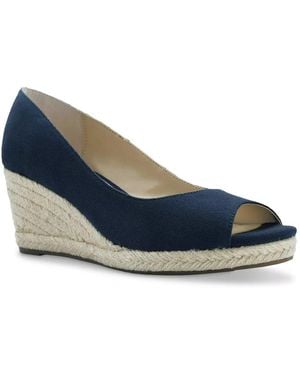 Bandolino Nuri 7 Espadrille Wedge Pump - Blue