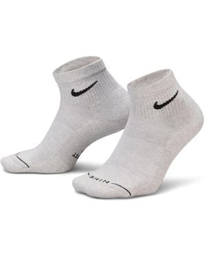 Nike Everyday Elevated Ankle Socks 6 Pack - Metallic