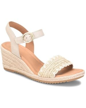Söfft Inez Espadrille Wedge Sandal - Black