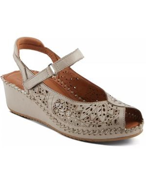 Spring Step Santonio Wedge Sandal - Brown