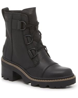 Sorel Joan Now Waterproof Combat Boot - Black