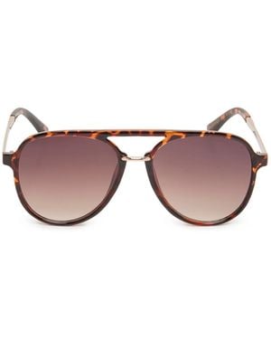 Jessica Simpson Retro Aviator Sunglasses - Multicolor