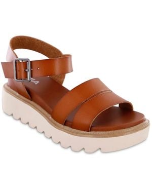 MIA Jovie Wedge Sandal - Brown