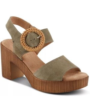 Spring Step Gamona Platform Sandal - Metallic