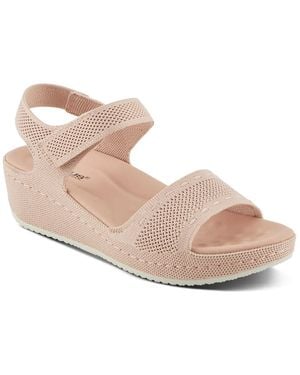 Flexus by Spring Step Meshon Wedge Sandal - Black