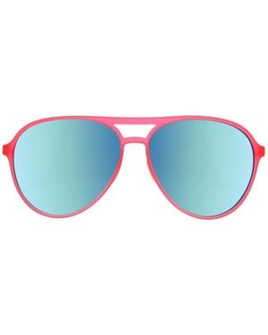 Goodr Carl Is My Co Pilot Polarized Aviator Sunglasses - Blue