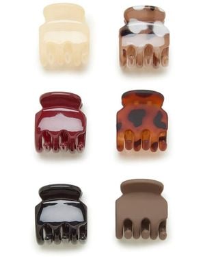 Kelly & Katie Mini Hair Clip Set 6 Pack - Black