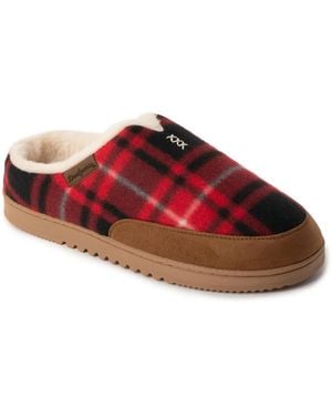 Dearfoams Aldan Shacket Clog Slipper - Red