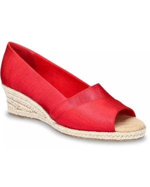 Easy Street Jasper Espadrille Pump - Red