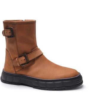 A. Veer Ranger Biker Boot - Blue