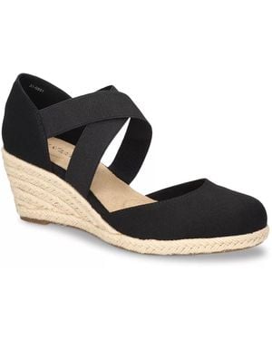 Easy Street Pari Espadrille Pump - Black