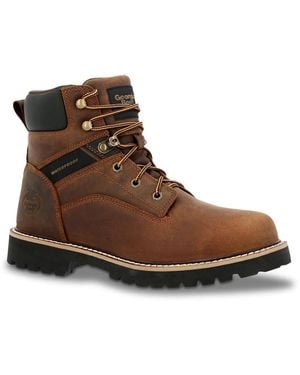 Georgia Boot Core 37 Waterproof Work Boot - Brown
