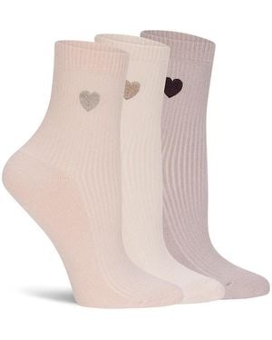 Lemon Power Lover Quarter Socks 3 Pack - Black