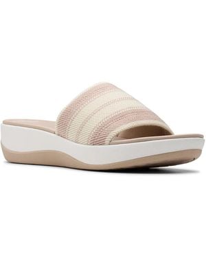 Clarks Cloudsteppers Arla Hollis Sandal - White