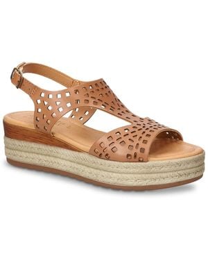 Bella Vita Ann Espadrille Wedge Sandal - Brown
