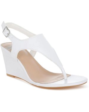 Rag & Co Wami Wedge Sandal - White