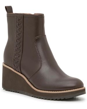 Earth Camryn Wedge Bootie - Black
