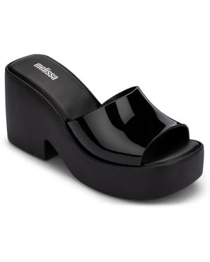 Melissa Posh Jelly Platform Sandal - Black