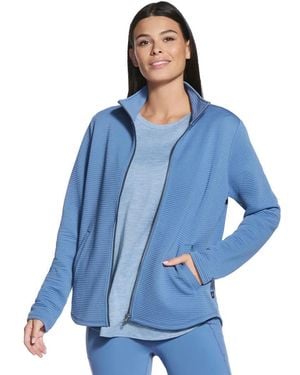 Skechers The Hoodless Hoodie Go Walk Shine Jacket - Blue