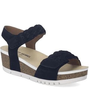 Josef Seibel Quinn 22 Wedge Sandal - Blue