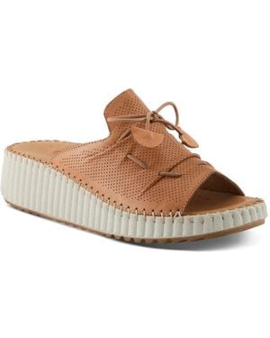 Spring Step Nevelle Wedge Sandal - Brown