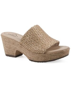 White Mountain Biancia Espadrille Platform Sandal - Brown