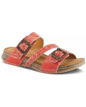 L'ARTISTE Astra Platform Sandal - Red