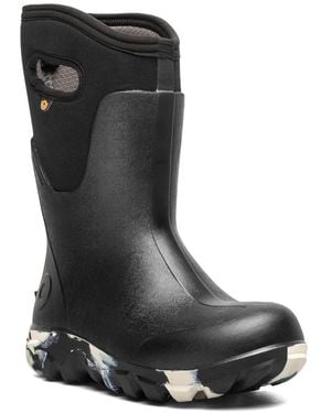 Bogs Classic Seamless Mid Marble Boot - Black