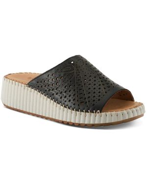Spring Step Rhydian Wedge Sandal - Black