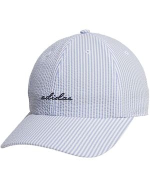 adidas Seersucker Baseball Cap - White