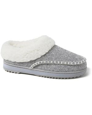 Dearfoams Nyla Clog Slipper - Gray