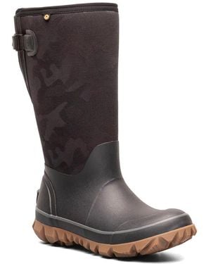 Bogs Whiteout Adjustable Calf Tonal Camo Boot - Black