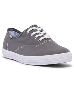 Keds Wide Width Champion Canvas Sneaker - Gray