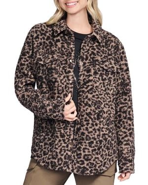 Skechers Onthego Cheetah Sherpa Jacket - Black
