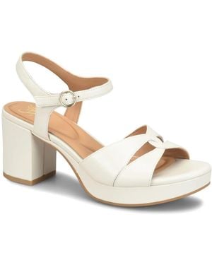 Söfft Lucille Platform Sandal - White