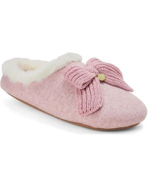 Dearfoams Josie Knit Clog Slipper - Pink