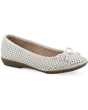 White Mountain Carris Ballet Flat - Metallic