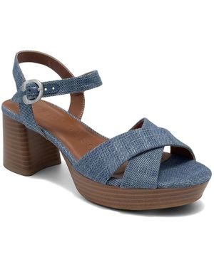 Aerosoles Charlye Platform Sandal - Blue