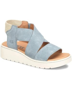 Born Kirby Wedge Sandal - Blue