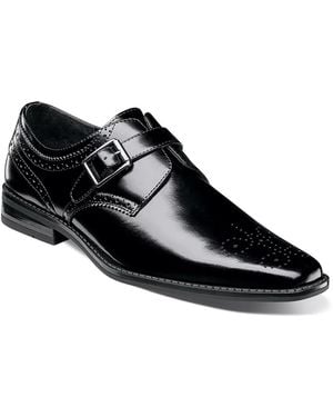 Stacy Adams Kinsley Monk Strap Slipon - Black