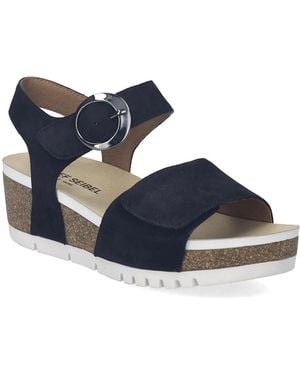 Josef Seibel Quinn 16 Wedge Sandal - Blue