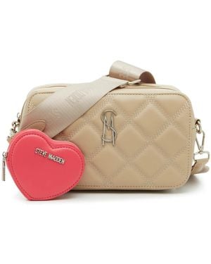 Steve Madden Allie Heart Charm Crossbody Bag - Red