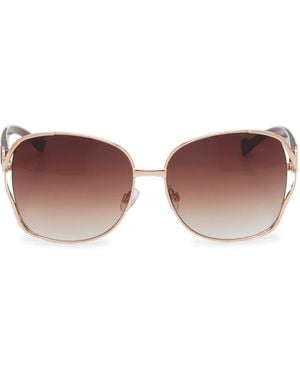 Jessica Simpson Vented Thin Oversized Sunglasses - Multicolor